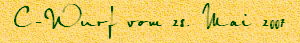 C-Wurf vom 28. Mai 2007